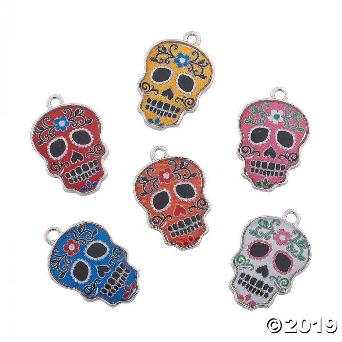 Day of the Dead Enamel Charms (36 Piece(s))