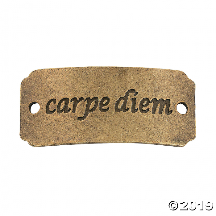 Carpe Diem Connector Charms (Per Dozen)