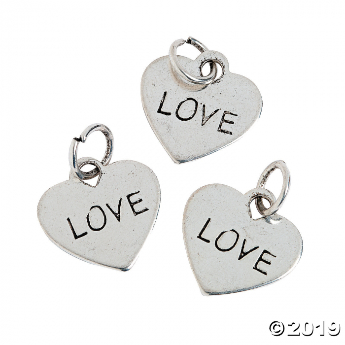 Heart-Shaped Love Charms (36 Piece(s))