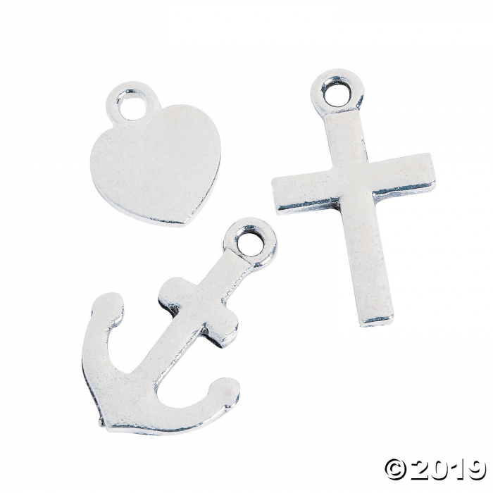 Faith, Hope, Charity Charms (Per Dozen)