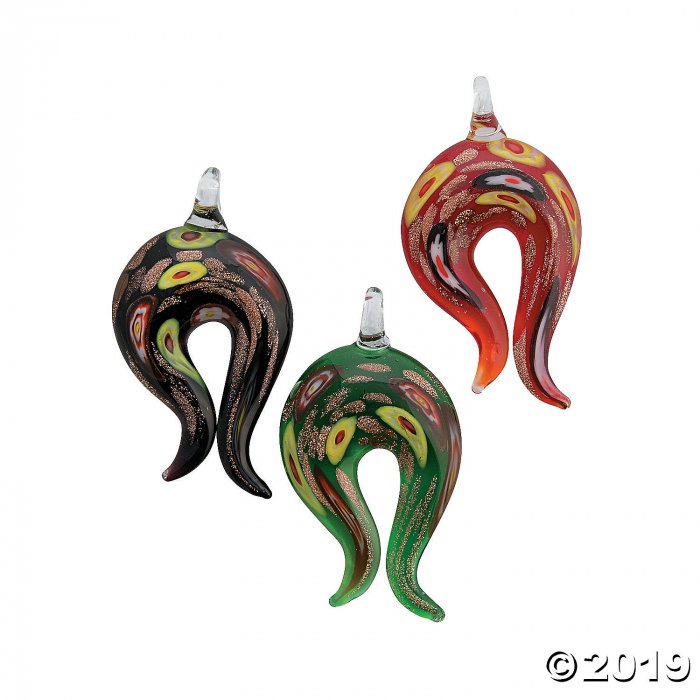 Premium Glass Swirl Pendants (3 Piece(s))