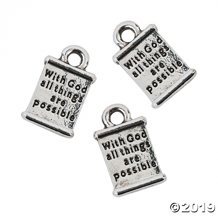 With God Mini Charms (Per Dozen) With God Mini Charms (Per Dozen)