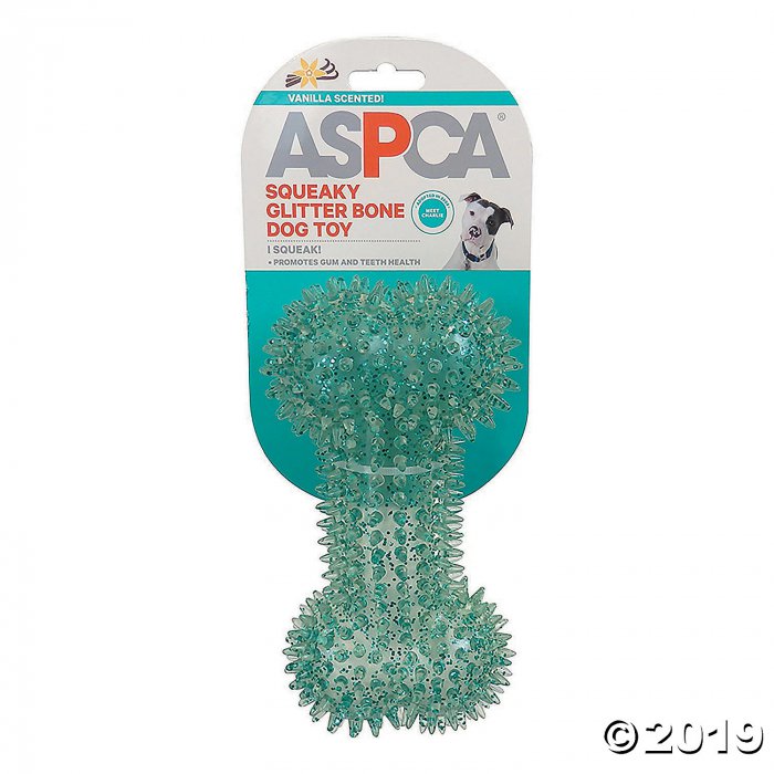 Aspca Squeaky Glitter Bone Dog Toy-Blue (1 Piece(s))