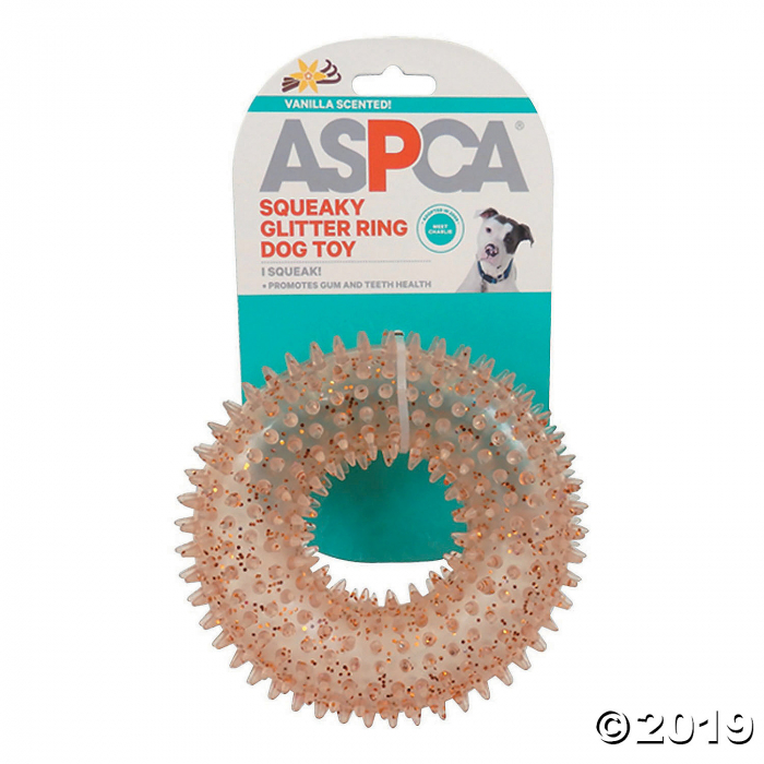 Squeaky Glitter Ring Dog Toy-Orange (1 Piece(s)) Squeaky Glitter Ring Dog Toy-Orange (1 Piece(s))