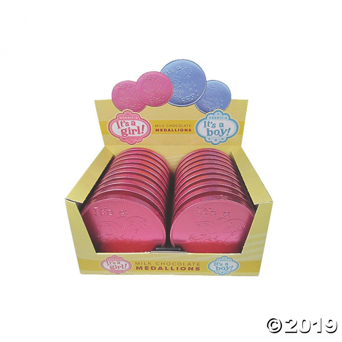 Fort Knox It's A Girl! Chocolate Medallions (20 Piece(s))