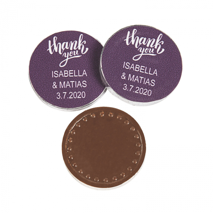 Personalized Thank You Chocolate Coins (60 Piece(s))