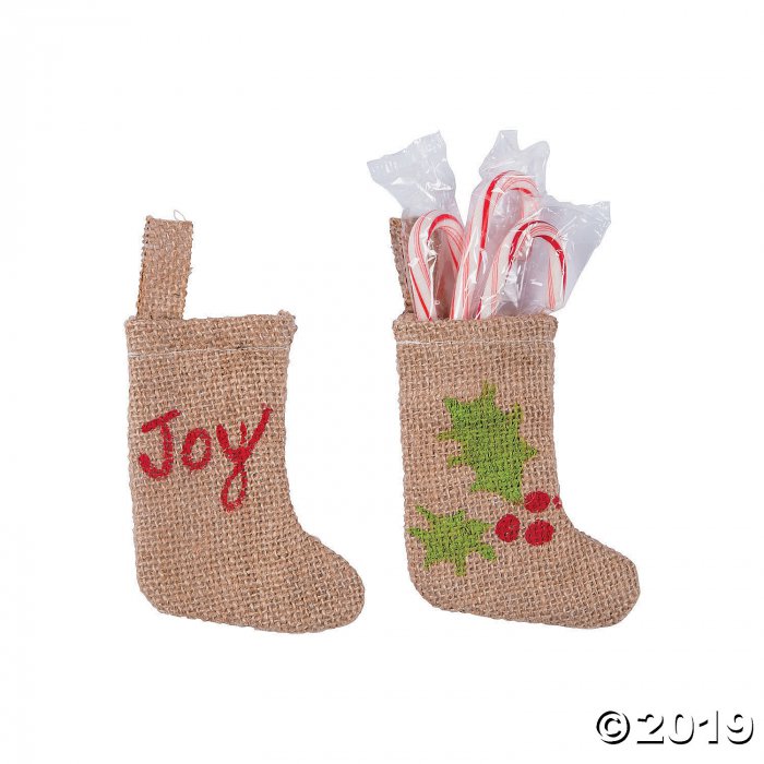 DIY Mini Burlap Stockings (Per Dozen)