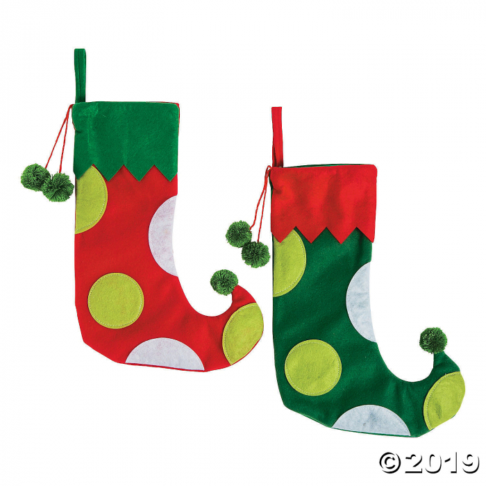 Whimsical Christmas Curly Toe Stocking (1 Set(s)) Whimsical Christmas Curly Toe Stocking (1 Set(s))
