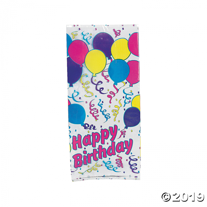 Birthday Balloon Cellophane Bags (Per Dozen)