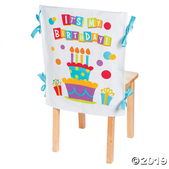It's My Birthday Canvas Chair Cover (1 Piece(s)) It's My Birthday Canvas Chair Cover (1 Piece(s))