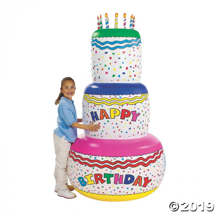 Jumbo Inflatable Birthday Cake