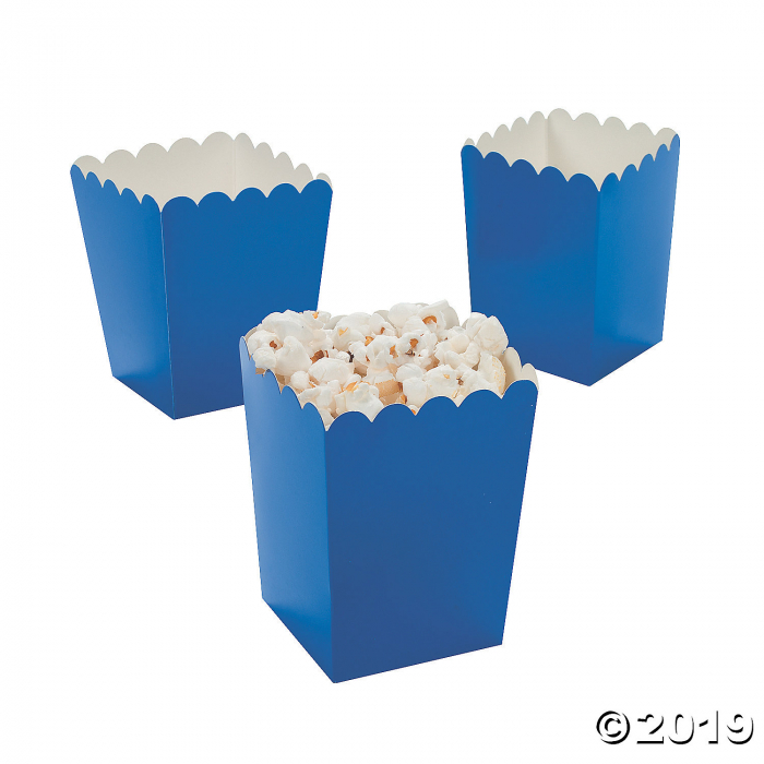Mini Blue Popcorn Boxes (24 Piece(s)) Mini Blue Popcorn Boxes (24 Piece(s))