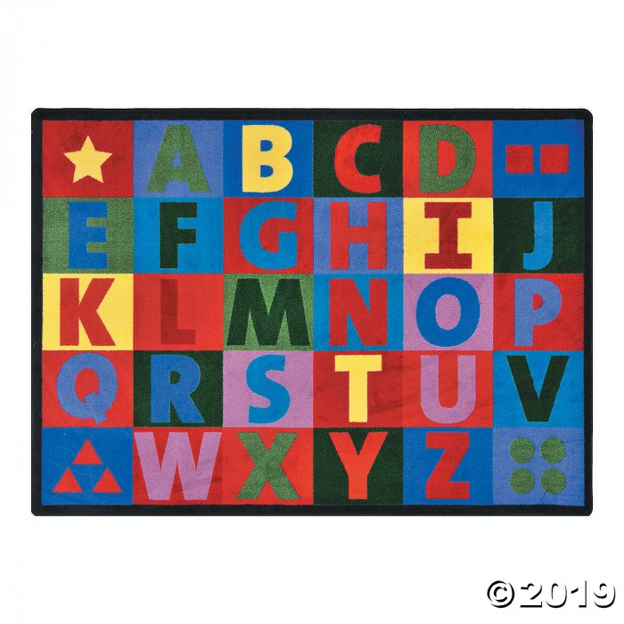 Oversize Alphabet® Classroom Rug - 5 ft. 4 x 7 ft. 8" (1 Piece(s))