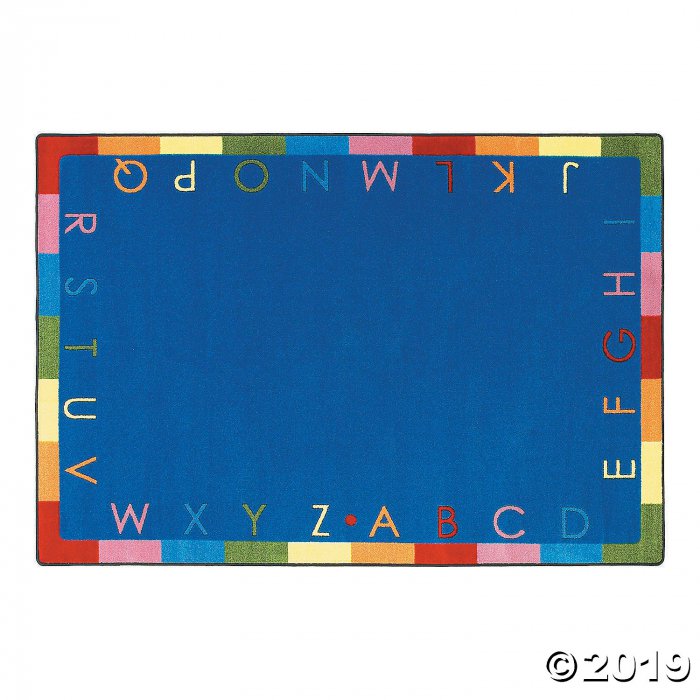 Rainbow Alphabet® Classroom Rug - 3 ft. 10 x 5 ft. 4" Oval" (1 Piece(s))