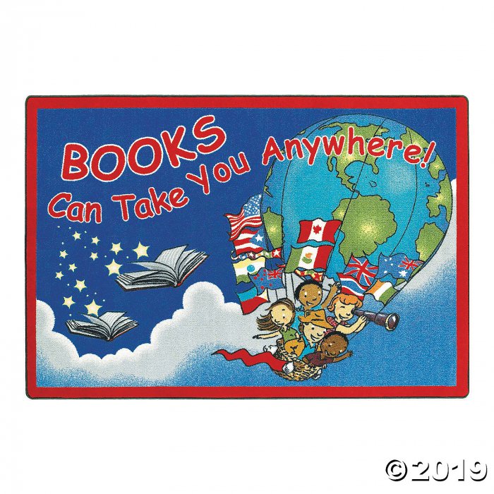 Books Can Take You® Classroom Rug - 3 ft. 10 x 5 ft" (1 Piece(s))
