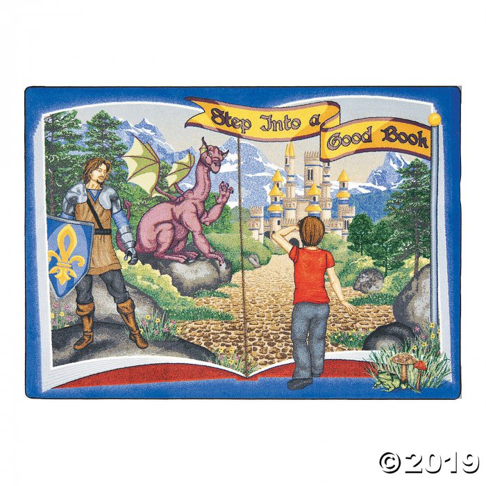 Step Into A Good Book® Classroom Rug - 3 ft. 10 x 5 ft" (1 Piece(s))