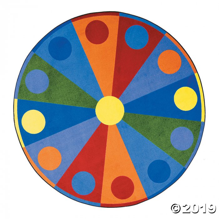 Color Wheel© Carpet - 5 ft. 4 x 7 ft. 8" Oval" (1 Piece(s))