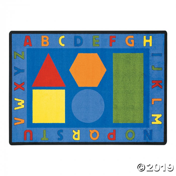 Alphabet Shapes® Classroom Rug - 5 ft. 4 x 7 ft. 8" (1 Piece(s))