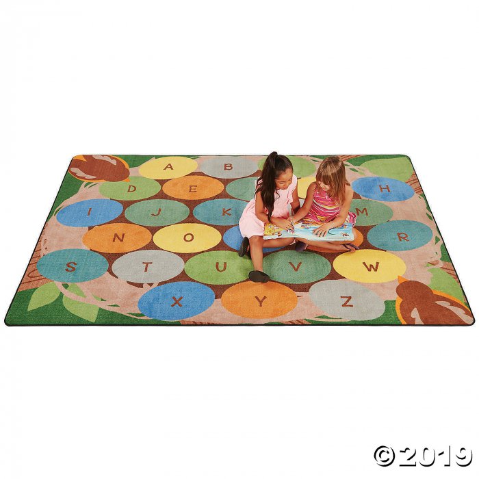 Robins Eggs Alphabet Seating Rug - 6ft x 9ft Rectangle (1 Unit(s))