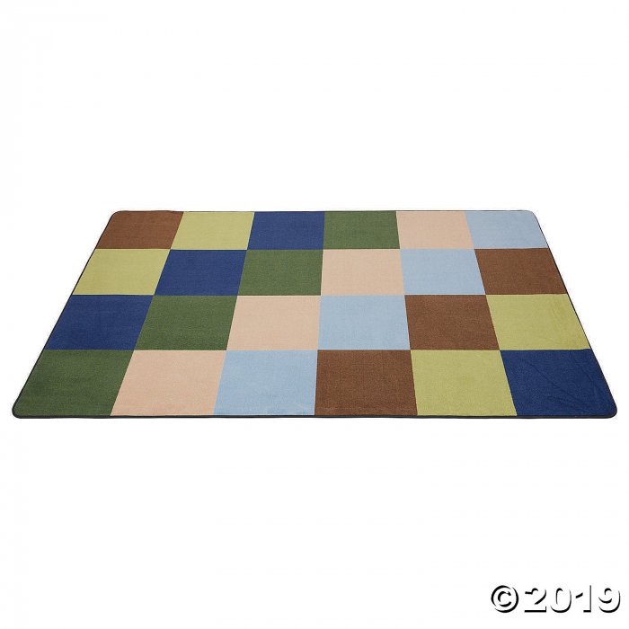 Patchwork Seating Rug - Earthtone 6ft x 9ft Rectangle (1 Unit(s))