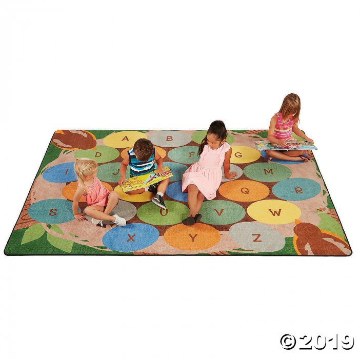 Robins Eggs Alphabet Seating Rug - 9ft x 12ft Rectangle (1 Unit(s))