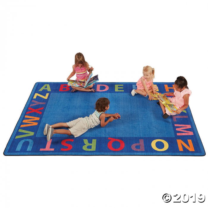 A-Z Circle Time Seating Rug - 6ft x 9ft Rectangle (1 Unit(s))
