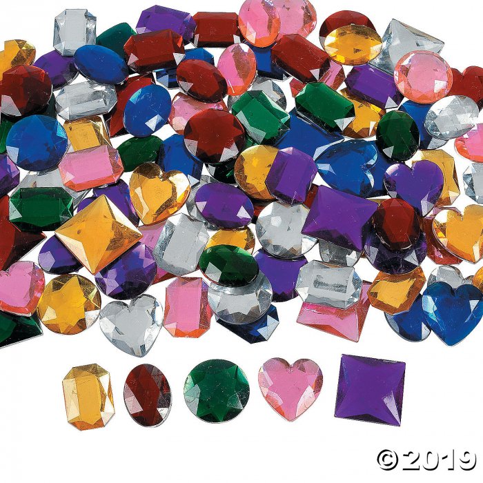 Jumbo Self-Adhesive Jewels (100 Piece(s))