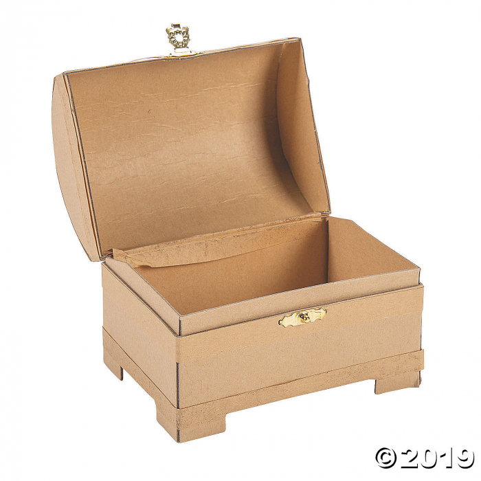 DIY Papier-Mâché Mini Treasure Chests (Per Dozen)