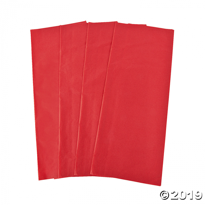 Red Tissue Paper Sheets (60 Sheet(s)) GlowUniverse.co.uk