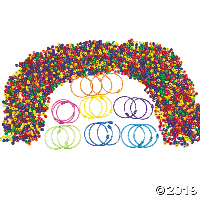 Pony Bead Bracelet Kit (Makes 24)
