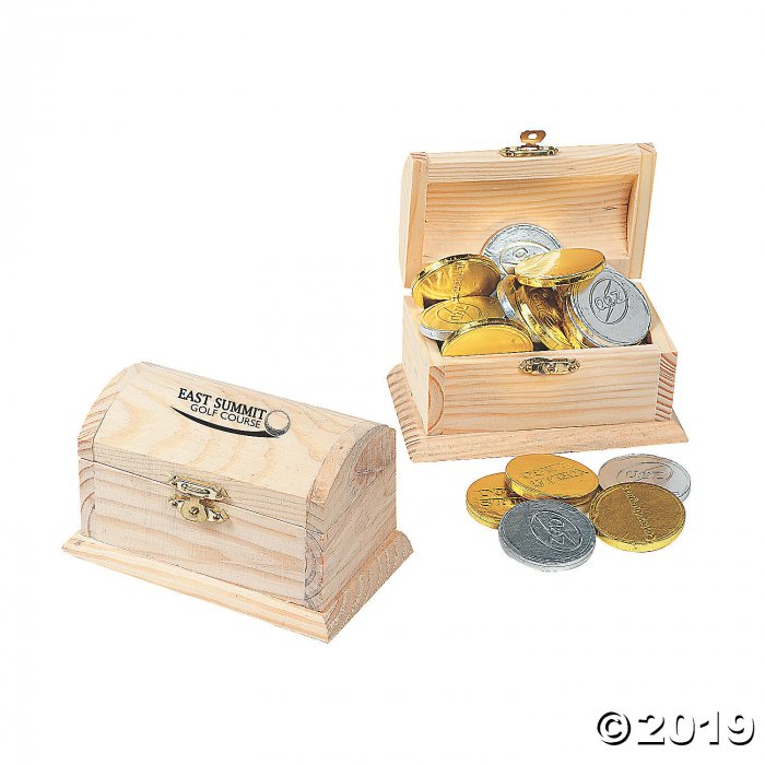 DIY Unfinished Wood Treasure Boxes (Per Dozen)