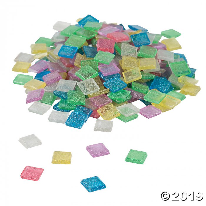 Glitter Mosaic Squares (700 Piece(s))
