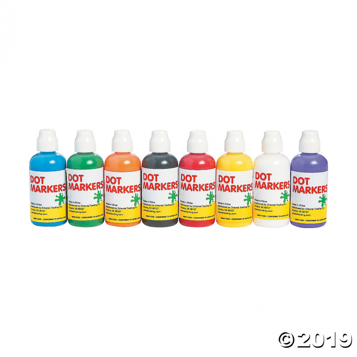 50 ml Make a Dot Assorted Color Paint Markers Set of 8 (8 Piece(s