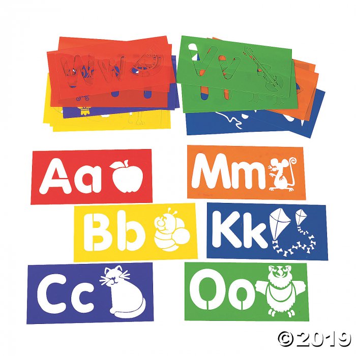 Learn Your ABCs Large Alphabet Stencils (26 Piece(s))