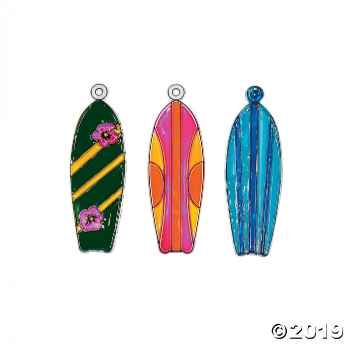 Tropical Surfboard Suncatchers (24 Piece(s))