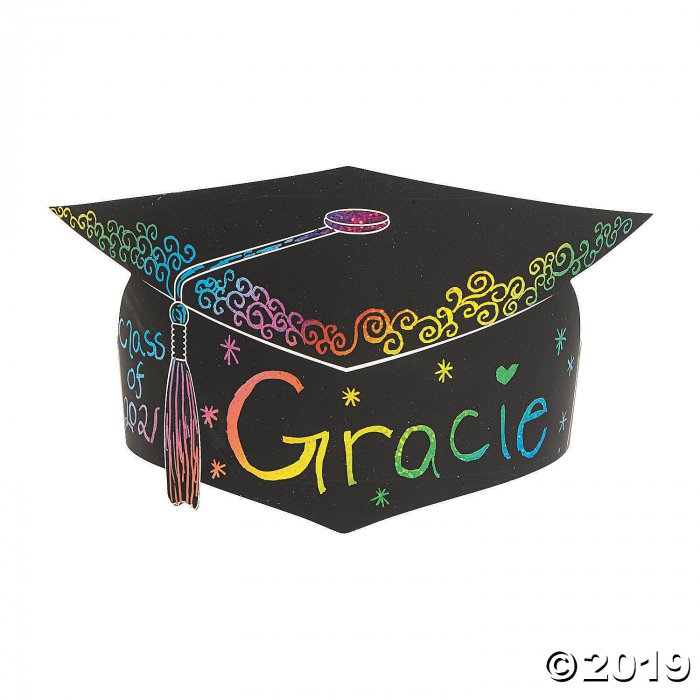 Magic Color Scratch Elementary Graduation Caps (Per Dozen)