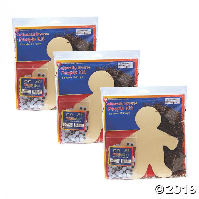 Hygloss® Culturally Diverse Tag People Kit, 72 count (3 Piece(s))