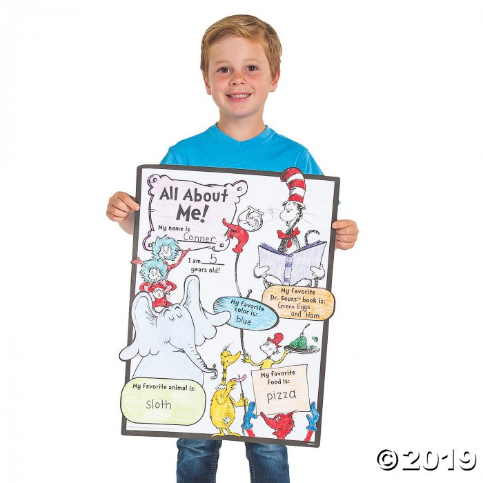 Dr. Seuss Color Your Own All About Me Posters (30 Piece(s))