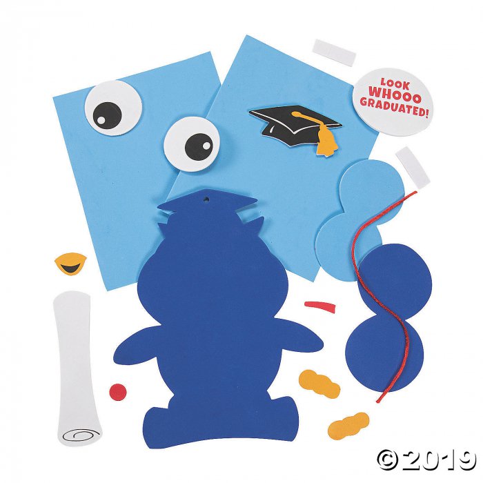 Elementary Graduation Owl Handprint Craft Kit (Makes 12)