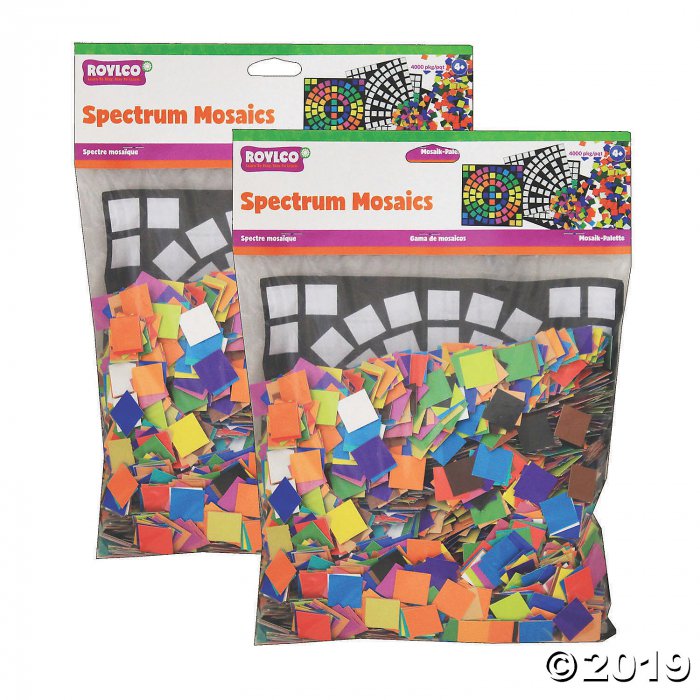 Roylco® Spectrum Mosaics, 8000 pieces (2 Piece(s))