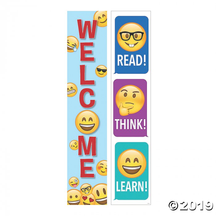 Double-Sided Emoji Vertical Banner (1 Piece(s))