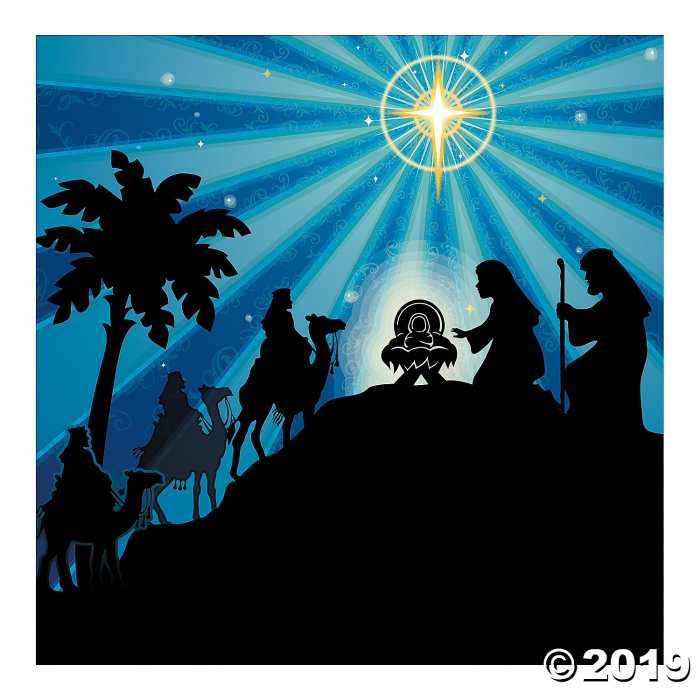 Silhouette Nativity Backdrop (1 Set(s)) Silhouette Nativity Backdrop (1 Set(s))