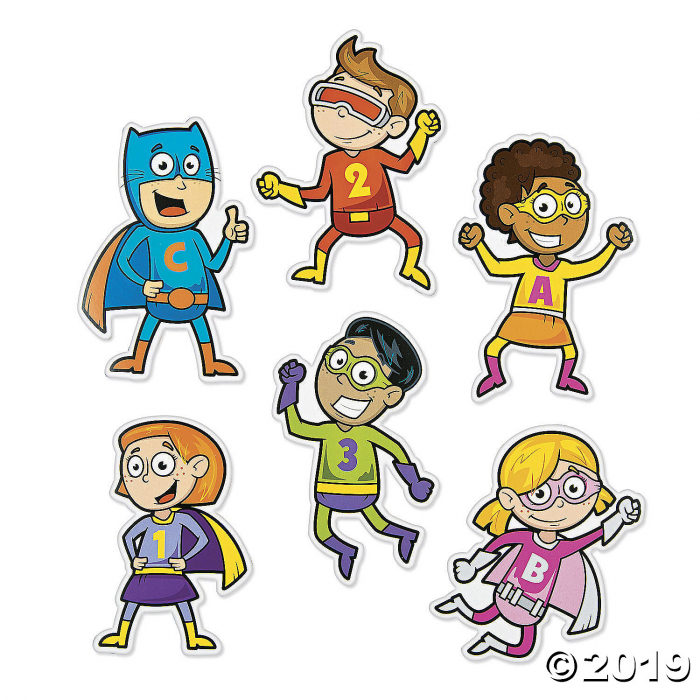 Superhero Bulletin Board Cutouts (48 Piece(s))