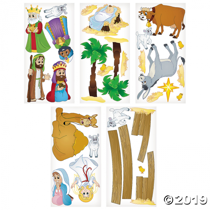 Design-A-Room Nativity Animals Backdrop Set (1 Set(s))