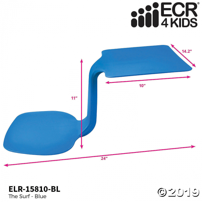ECR4Kids The Surf Portable Lap Desk - 10 Pack, Blue (10 Unit(s))