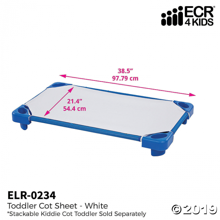 Toddler Cot Napping Sheets White 12 Pack (12 Unit(s