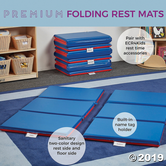 Premium Folding Rest Mat 3-Section 2in - 5 Pack (5 Unit(s))