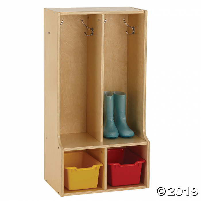 Birch Streamline 2-Section Toddler Coat Locker with Bench (1 Unit(s))