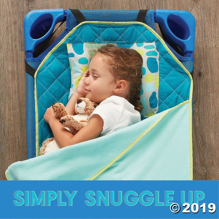 ECR4Kids Toddler Nap Mat Companion - Teal Pattern, 12 Pack (12 Unit(s))