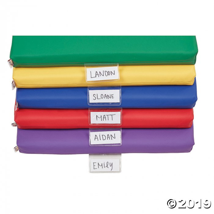 Ecr4kids 2 Thick Rainbow Rest Nap Mats With Name Tag Holder